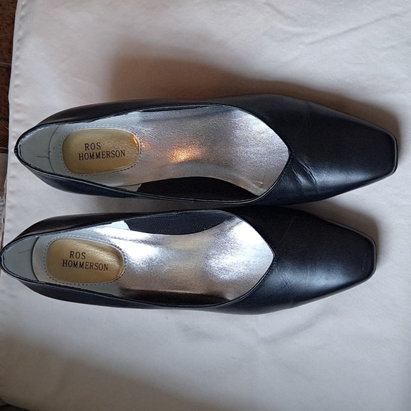 Ros Hommerson 6.5 Black leather heels - Picture 1 of 5